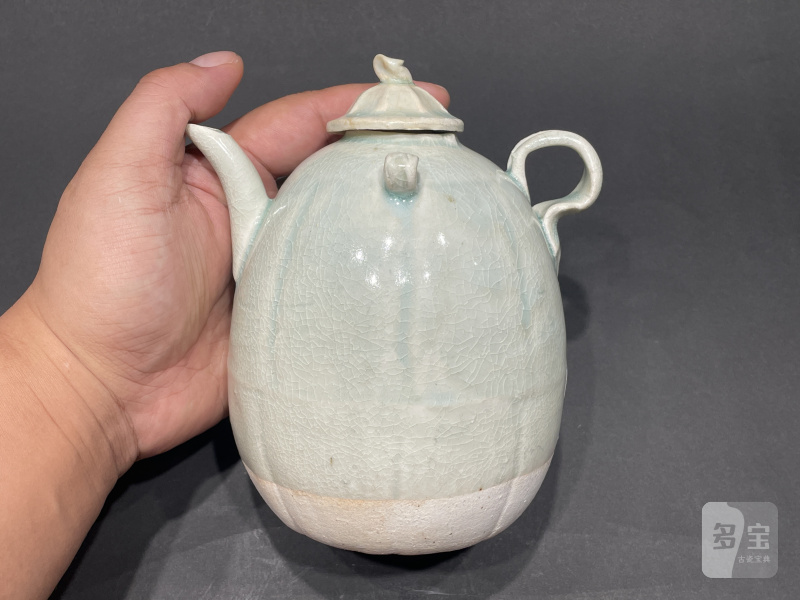 明 湖田窑瓜棱水注 - 图2